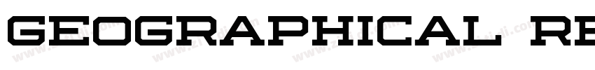 Geographical Regular字体转换